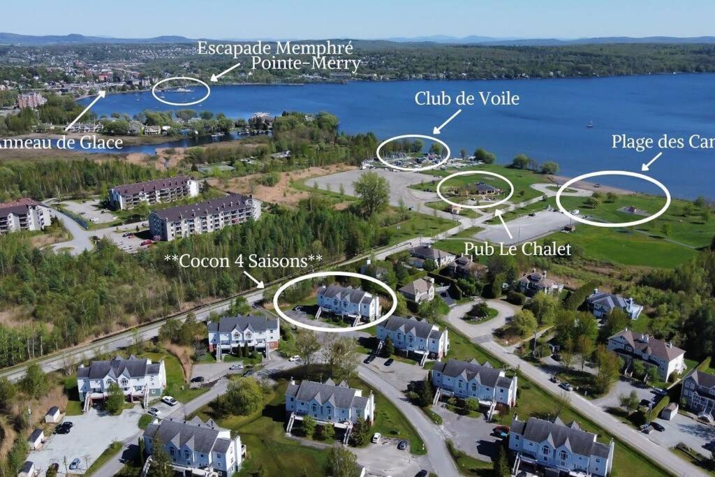 *Nouveaute* Foyer Au Bois, Plage, Montagne Et + Magog Exteriör bild